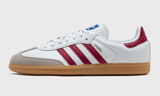 Adidas Samba White Burgundy