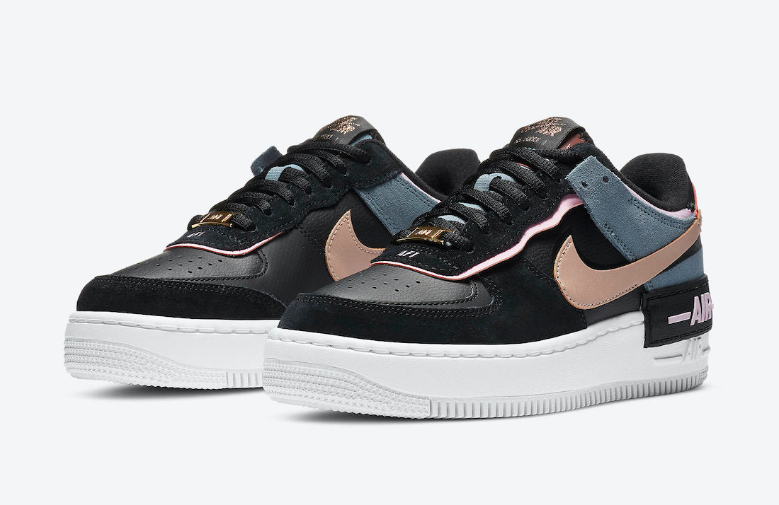 Nike Air Force 1 Shadow Black Light Arctic Pink - Kick Culture