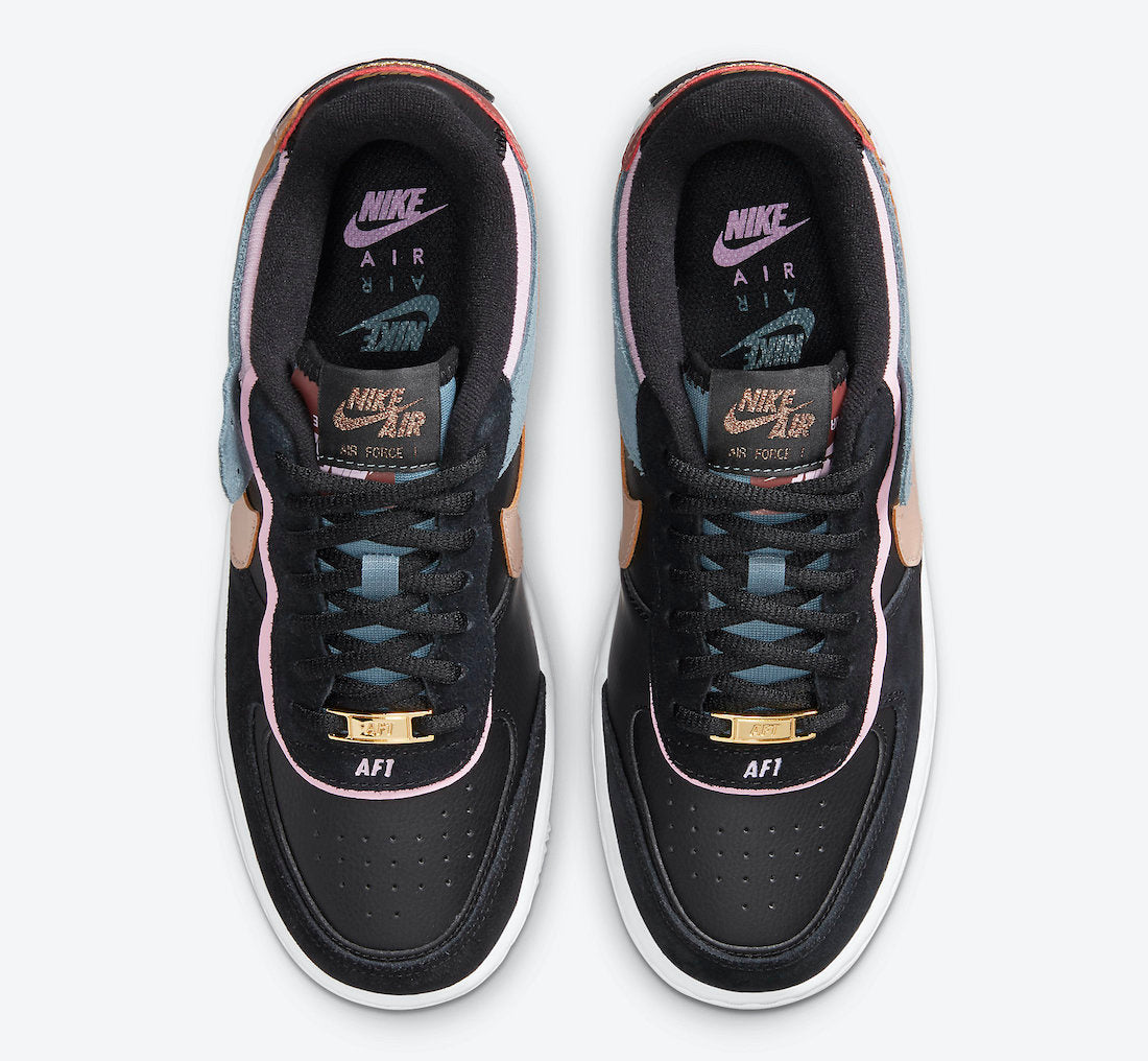 Nike Air Force 1 Shadow Black Light Arctic Pink - Kick Culture