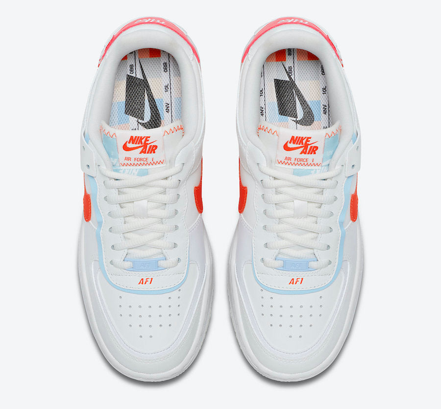 Nike Air Force 1 Shadow SE Team Orange Blue - Kick Culture