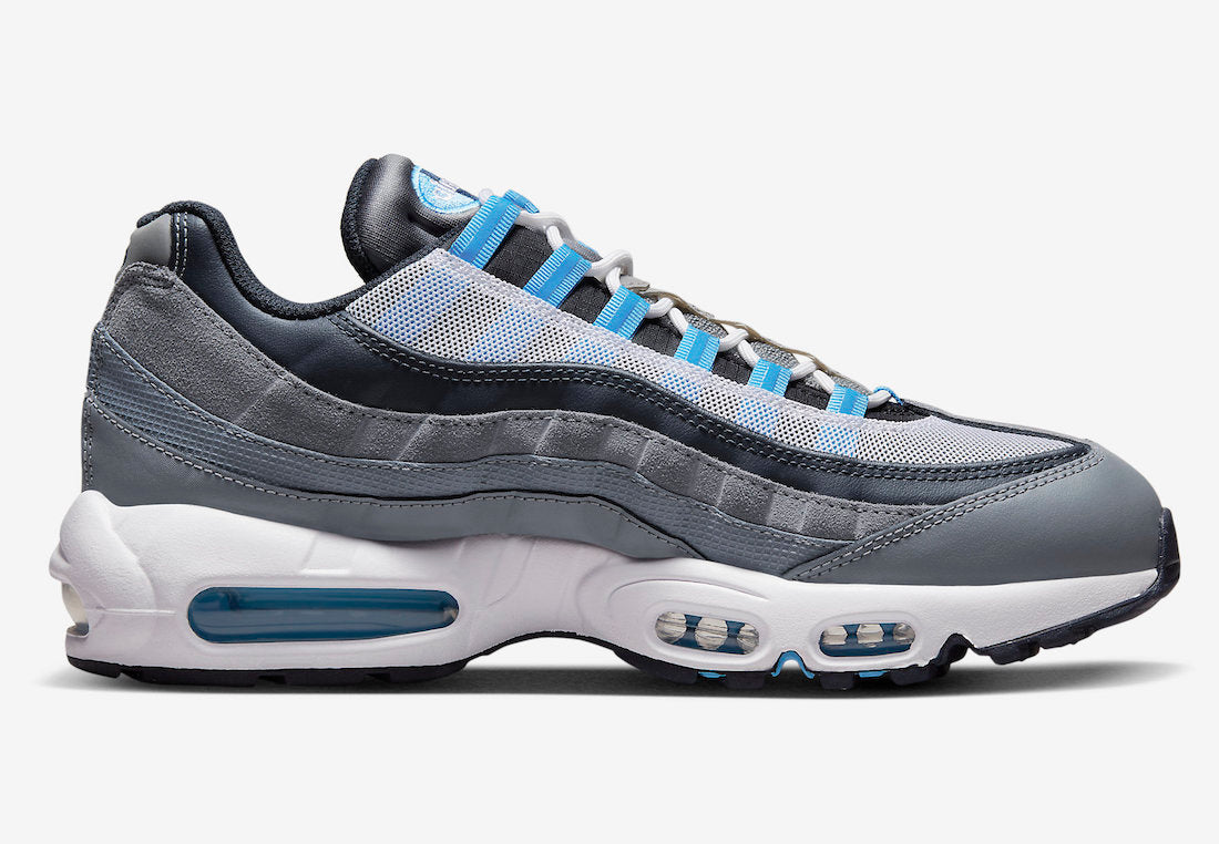 Nike Air Max 95 Cool Grey University Blue - Kick Culture