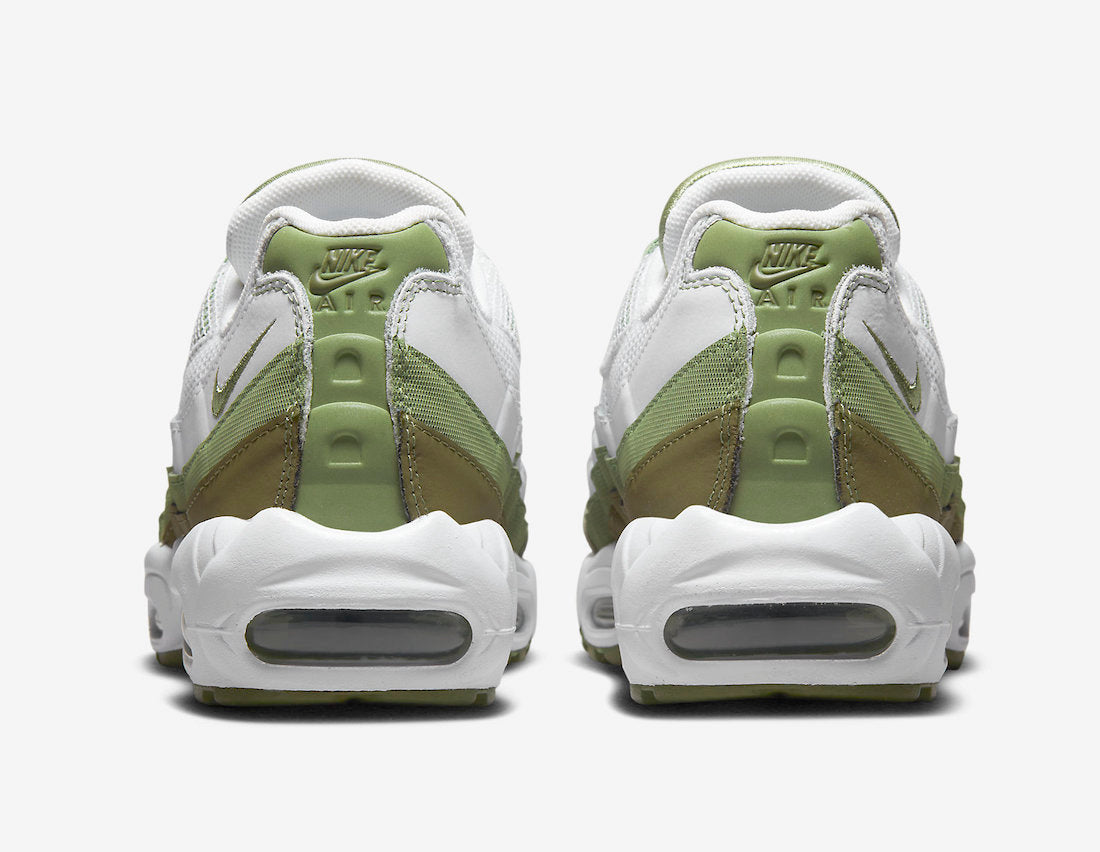 Nike Air Max 95 White Oil Green - Kick Culture